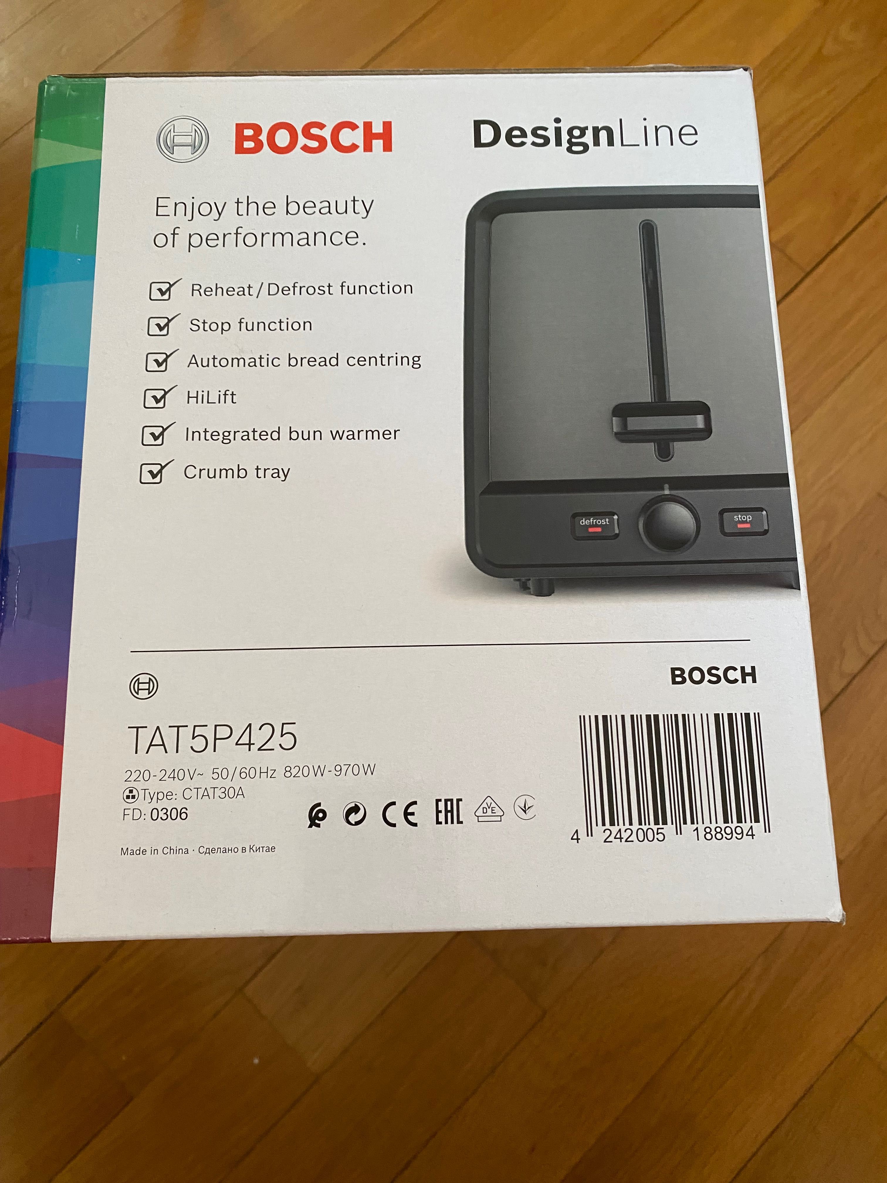 Тостер Bosch TAT5P425