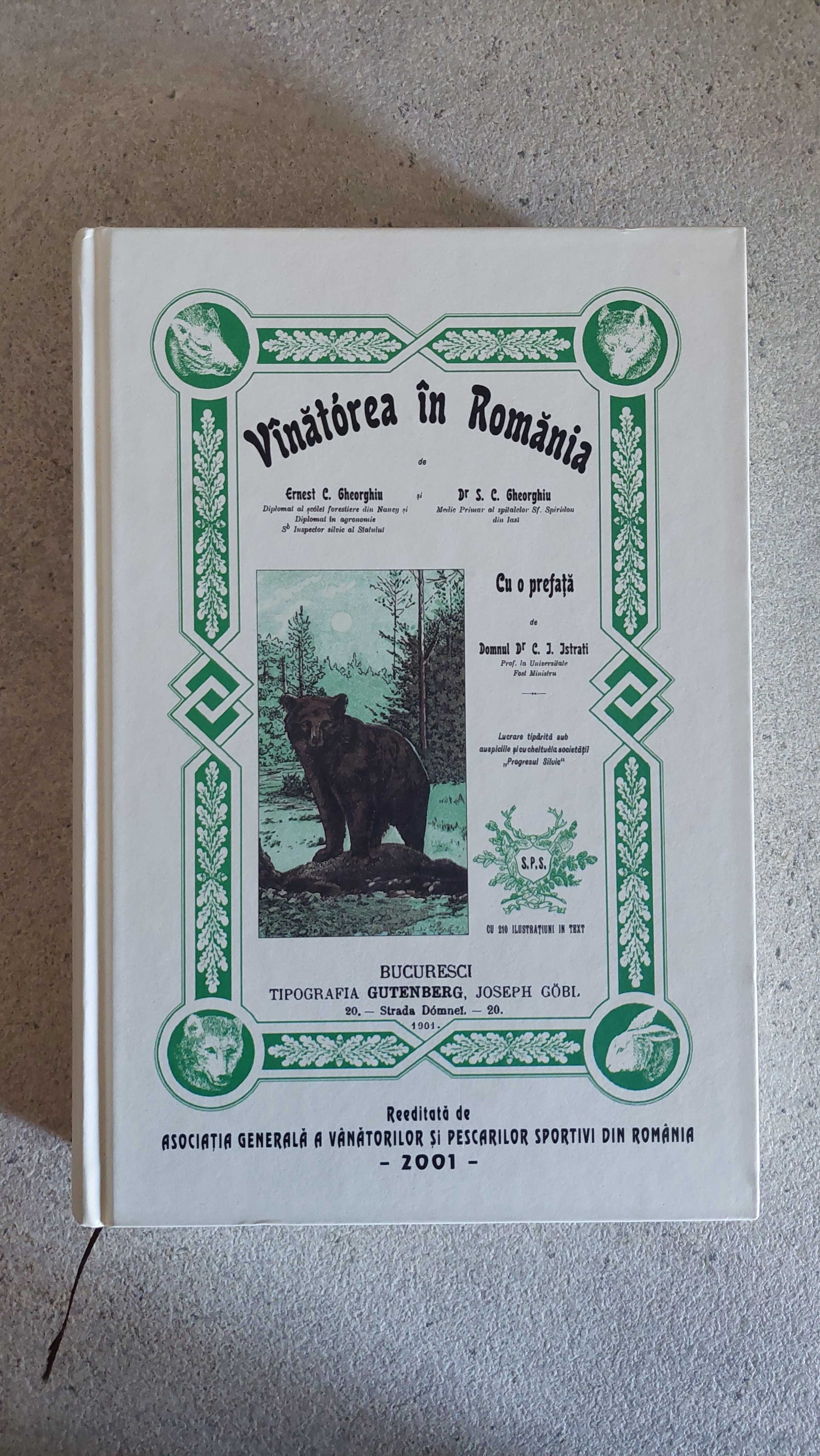 Carte "Vinatorea in Romania" (2001)