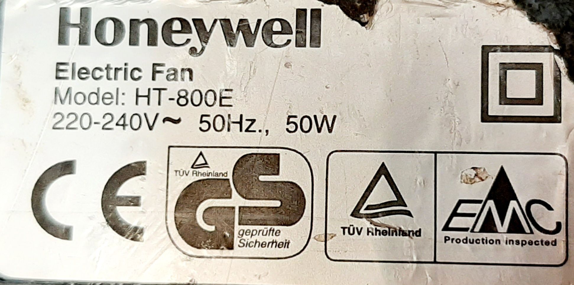 Вентилатор Honeywell HT800-E 50W