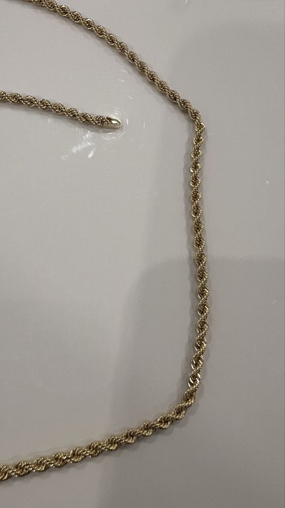 Lanț aur galben 14k nou. Greutate:7,3g, Lungime:65cm, Grosime:3mm