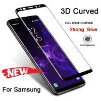 Folie Sticla Adeziv Intreaga Suprafata Curbata 4D - Samsung S9 S9 PLUS