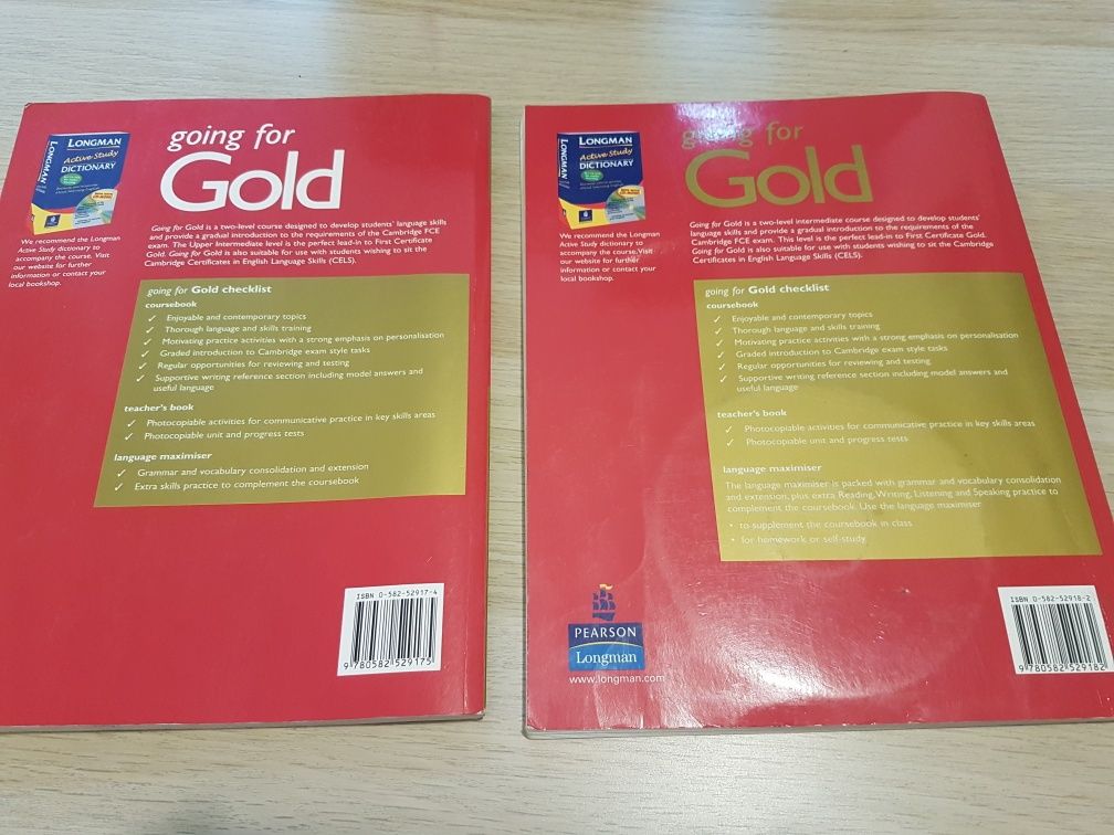 Учебник и уч. тетрадка по английки език - Going for Gold + диск