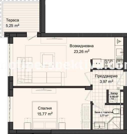 Продава се Двустаен апартамент в Пловдив, Кършияка - 74 кв.м за 957 €/кв.м - Снимка #5