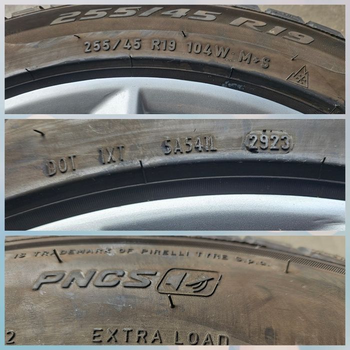 Jante Audi A8 4N model nou A5 A6 iarna 255 45 19 Pirelli 7 mm DOT 2023