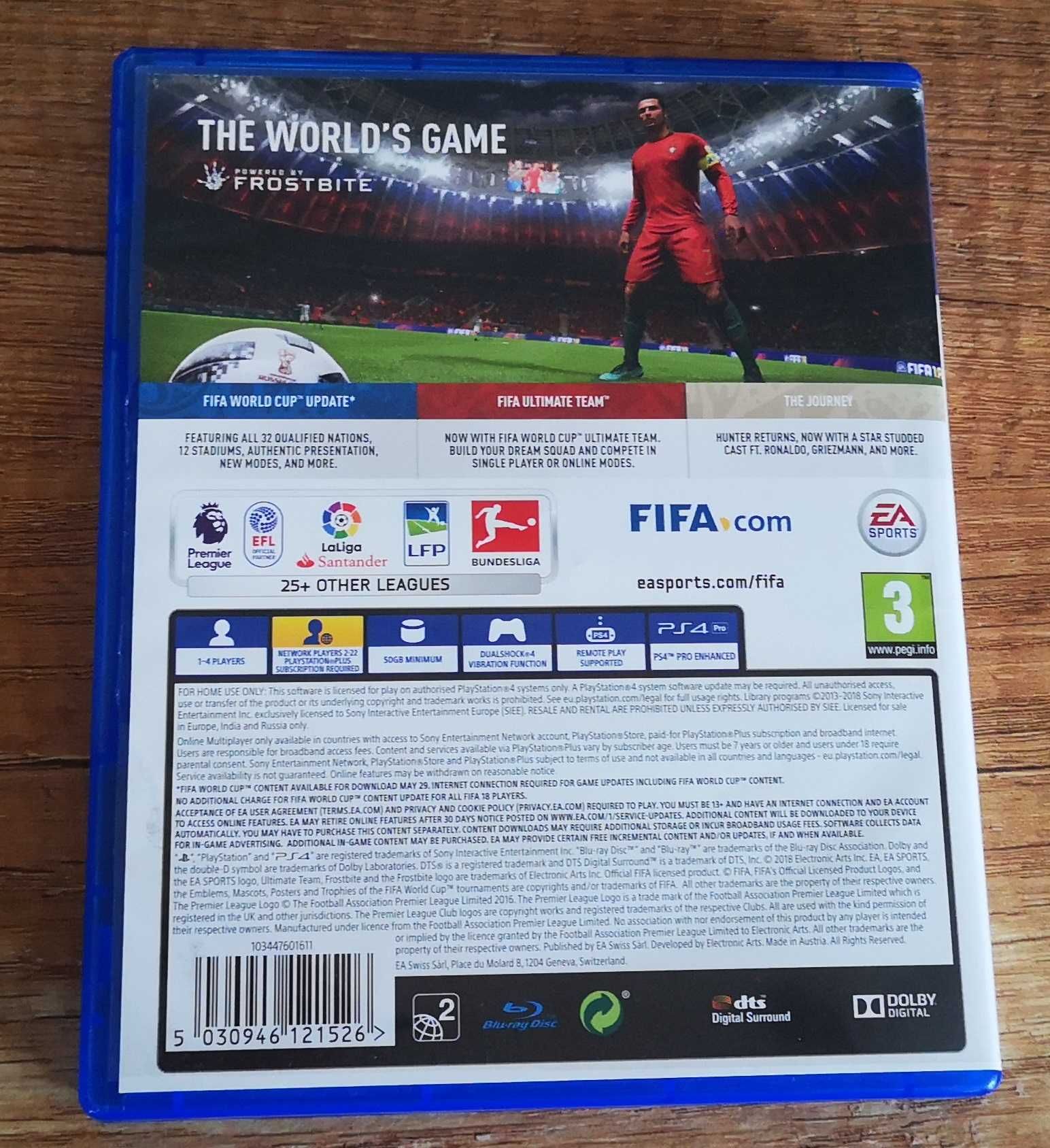 PS4 Fifa 18 Ronaldo PlayStation 4 ПС4 Фифа