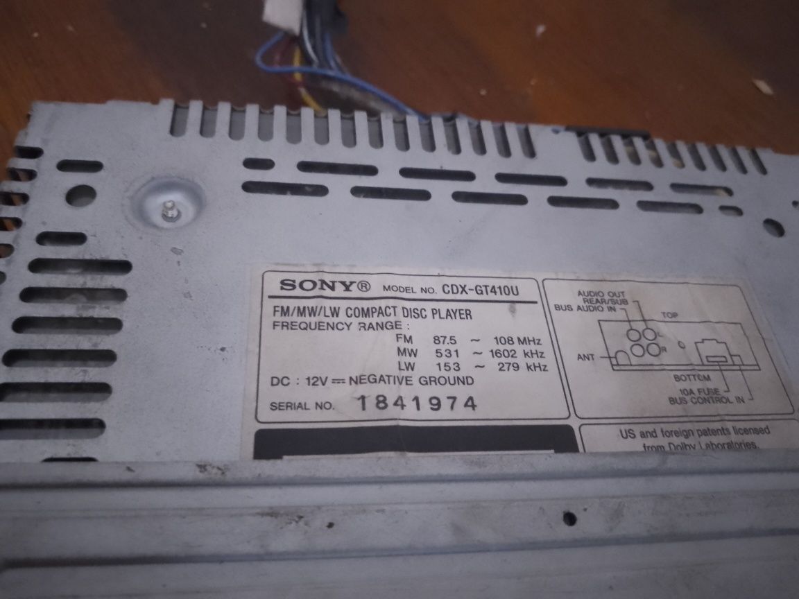 Casetofon auto Sony CDX-GT410U