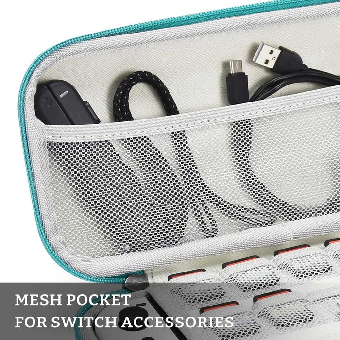 Нов калъф Nintendo Switch кейс с твърда защита и 10 слота за карти