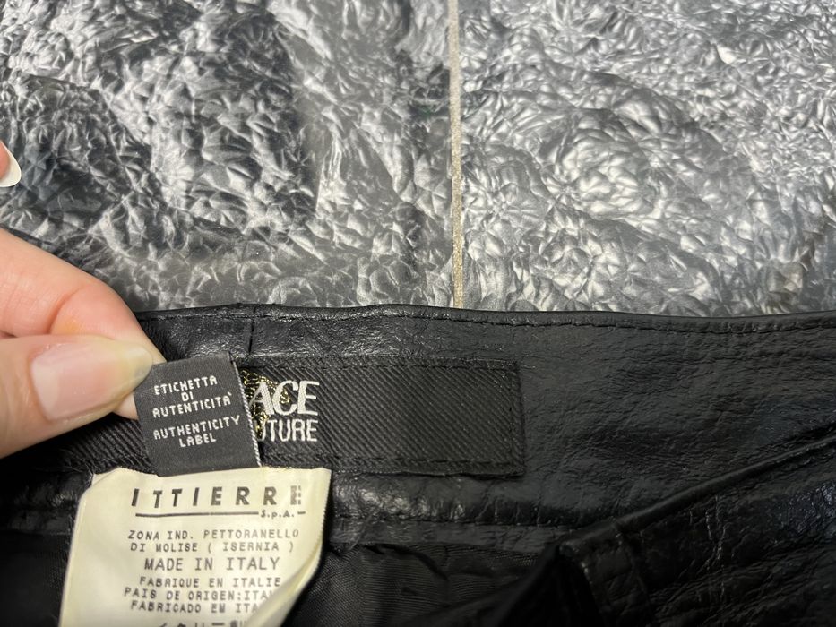 Pantaloni Versace Jeans Coutore Originali Made in Italy Piele Naturala