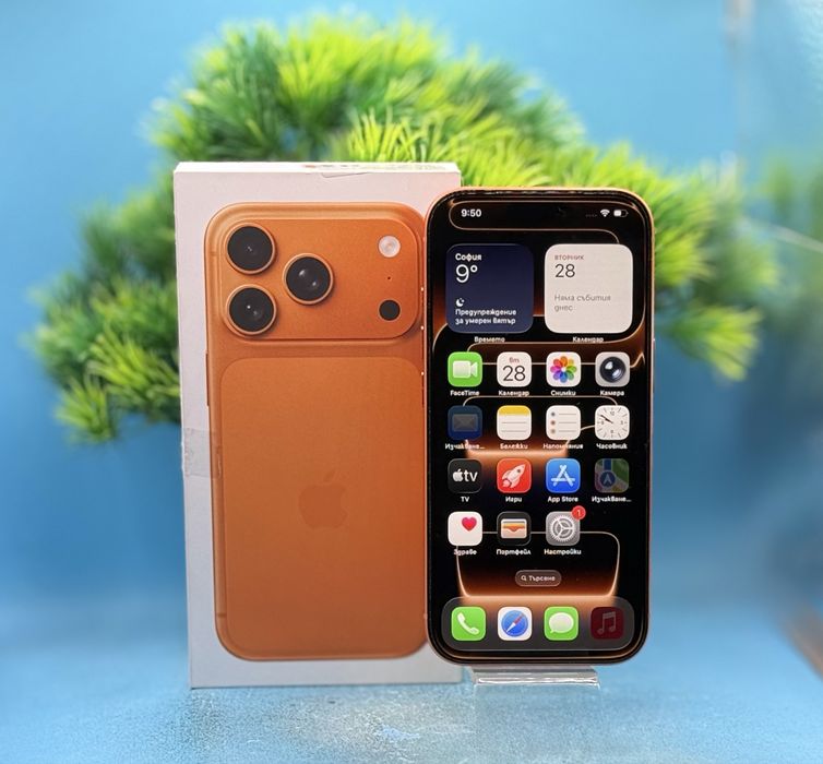 ГАРАНЦИОНЕН!!! Apple iPhone 17 Pro, 256GB, 5G, Cosmic Orange