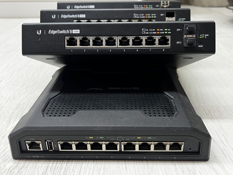Switch Ubiquiti , EdgeSwitch POE 8 150W , ToughSwitch POE 8