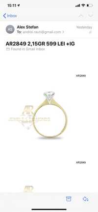 Inel Aur 14 K logodna model ARJEWELS(AR2849)