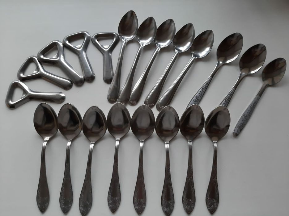 Чайные ложки, вилки, ножи бывшего СССР