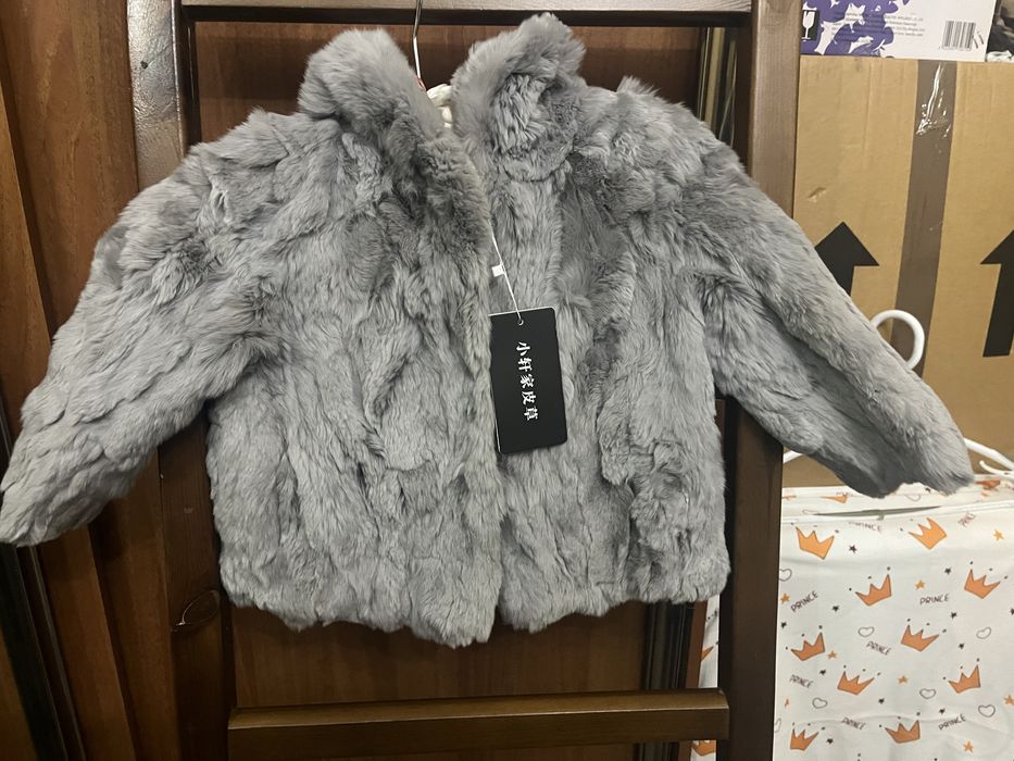 Шубка из кролика для девочки