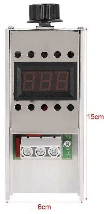 Variator tensiune turatie motor c.a. + votmetru 10000W. Nou!