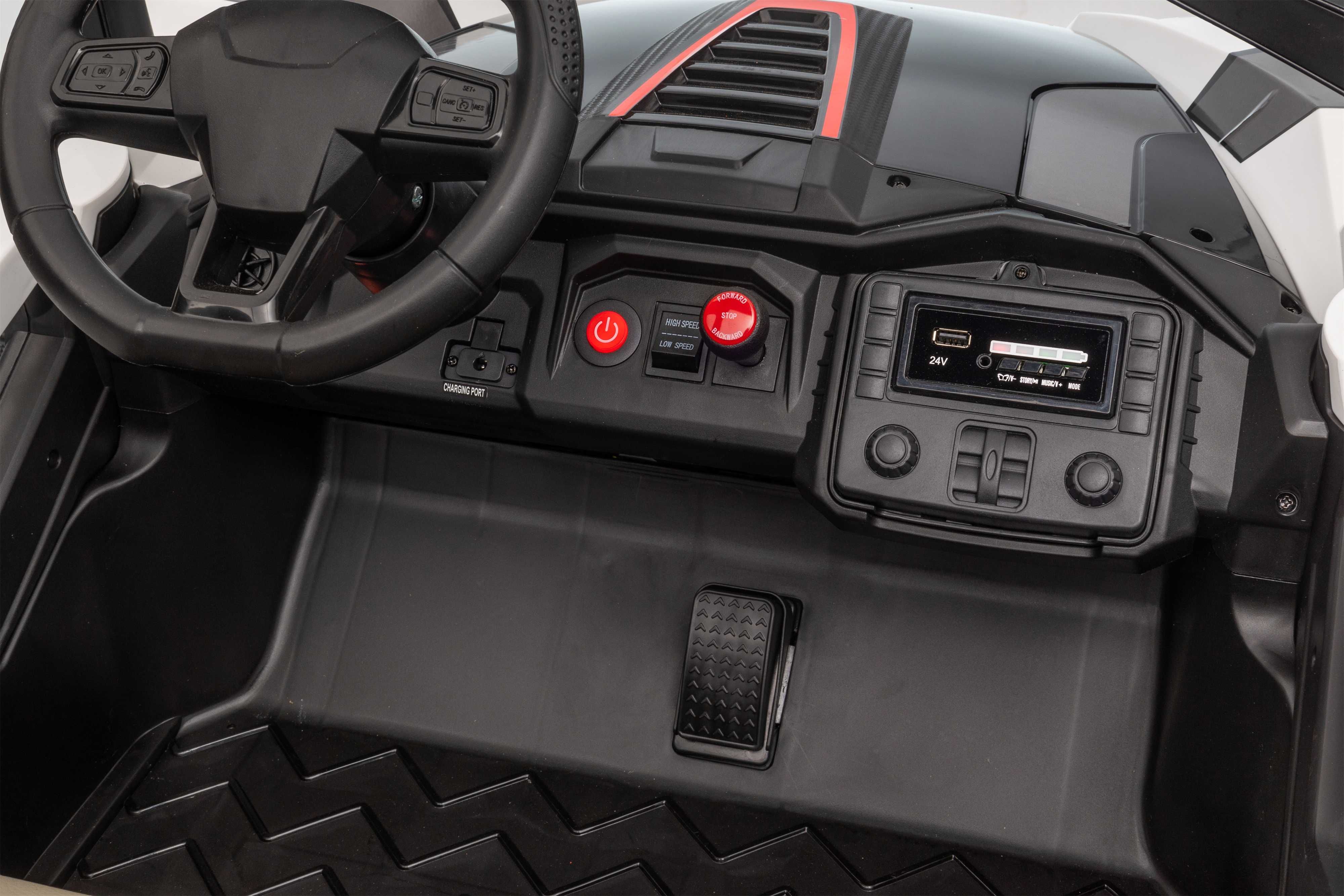 Детско Акумулаторно UTV Wheeler, 4X4, 300W, 24V10, EVA гуми, R/C 2.4G