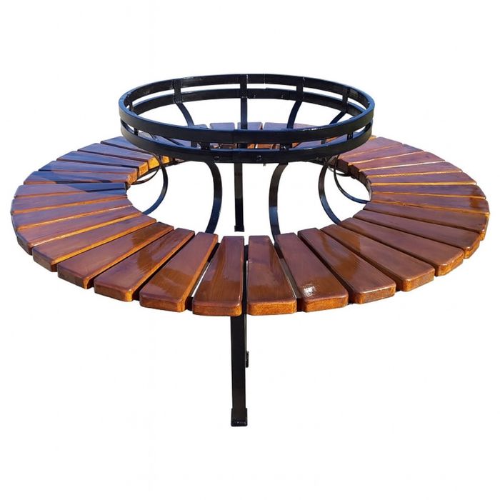 Banca de parc rotunda