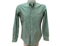 RALPH LAUREN размер M мъжка риза каре зелено бяло дълъг ръкав