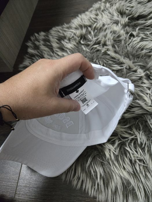 Șapcă Dsquared2 BrotherHood alba Premium