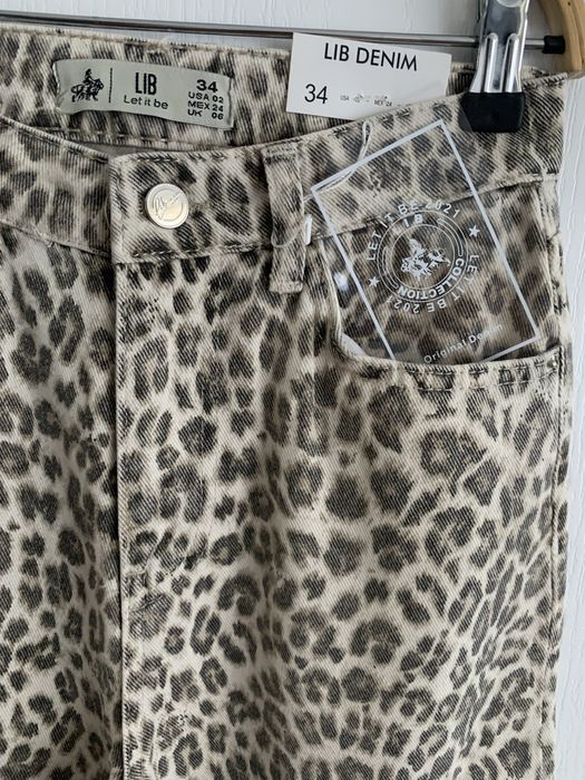 Дамски дънки тигриви, широк крачол “lip denim”
