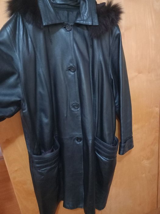 Haina din piele naturala pt dama