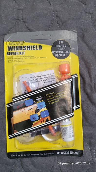 Kit Reparatie Parbriz Auto, Ciobitura, Fisura, Lovitura, Zgarietura