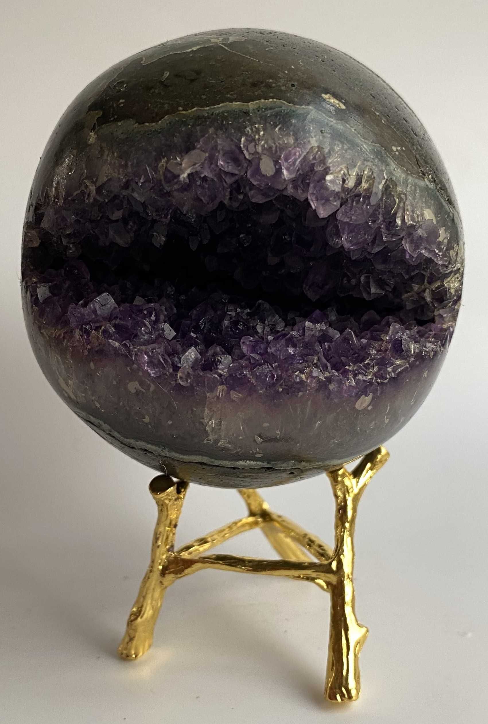 Cristale/Minerale - Ametist - sfera din geoda de piatra semipretioasa