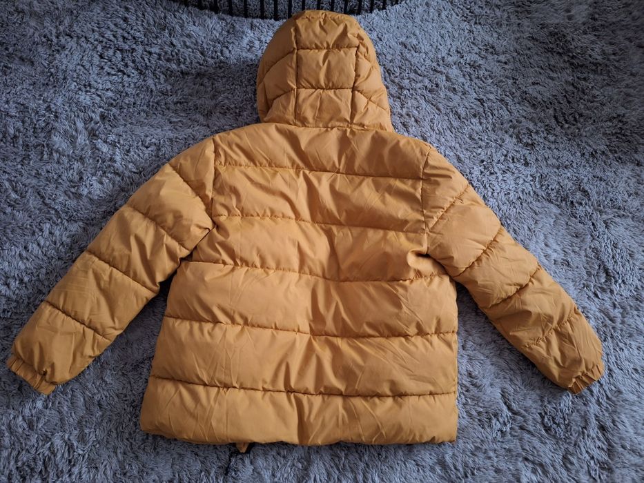 Geaca superba iarna Mango, 11- 12 ani sau 152 cm, galben mustar, noua