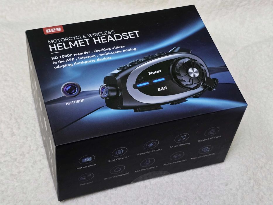 Camera HD motorcycle wireless Helmet Headset Q29 intercomunicator