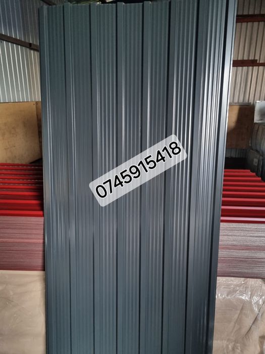 Tablă cutată zincată și colorată