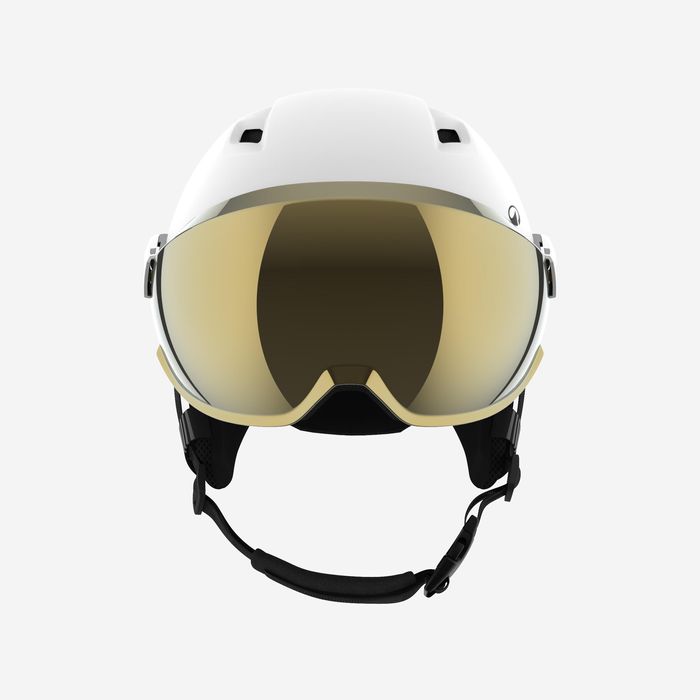 Cască Schi cu vizieră Pst 550 Alb Adulți - produs resigilat Decathlon