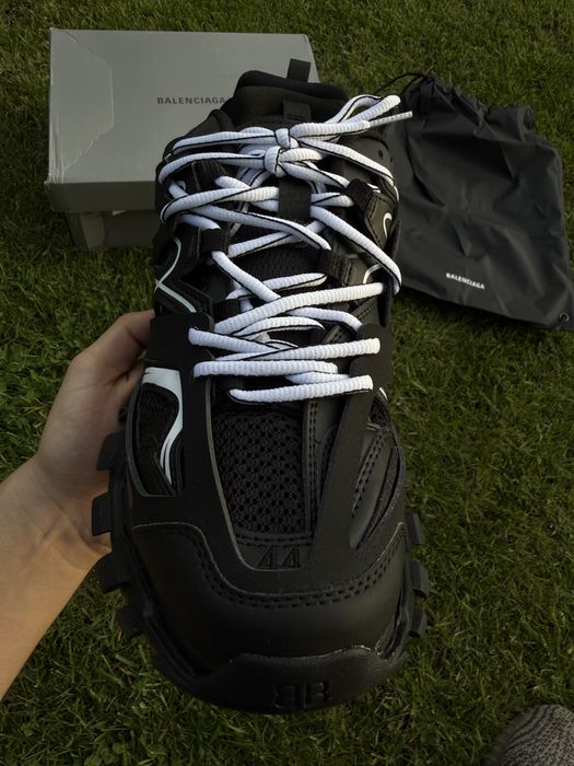 Adidasi Balenciaga Track Black And White / Premium / 2025