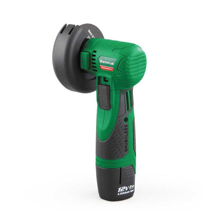 Акумулаторен безчетков ъглошлайф SH115E 12V 75-76 mm Status