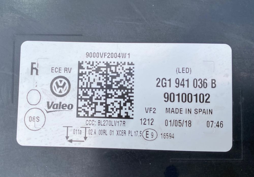 Фарове far Full Led фар за Фолксваген Поло Vw Polo 2G