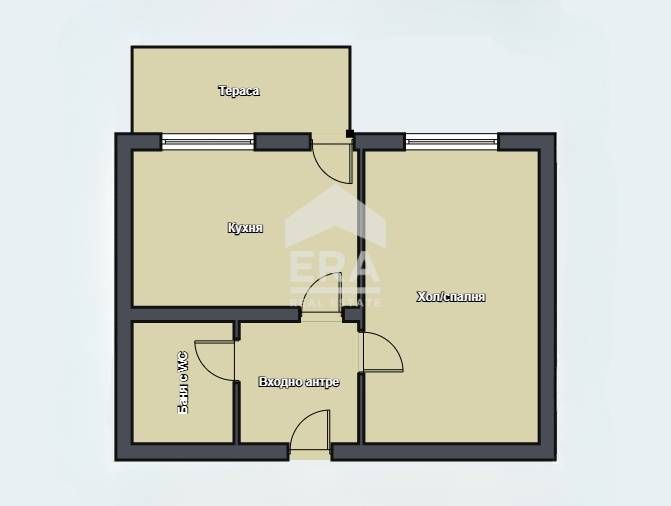 Гарсониера на среден етаж в кв. "Владиславово" за продажба, с площ 41,