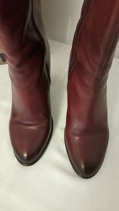 Cizme 39 Tamaris piele bordo