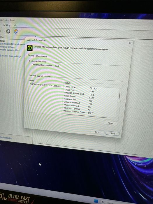 Laptop Gaming MSI GE76 10UG , RTX 3070 , I7 , Impecabil ca nou !