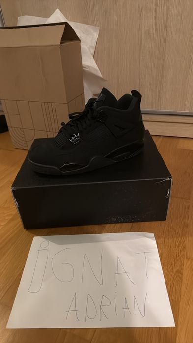 Jordan 4 black cat 46,47