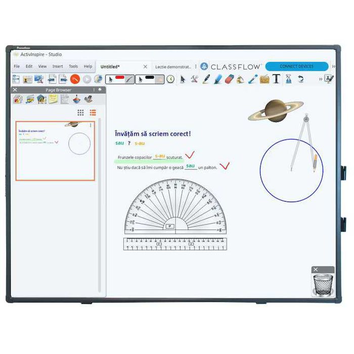Tabla interactiva + Videoproiector Promethean ActivBoard Touch,78 inch