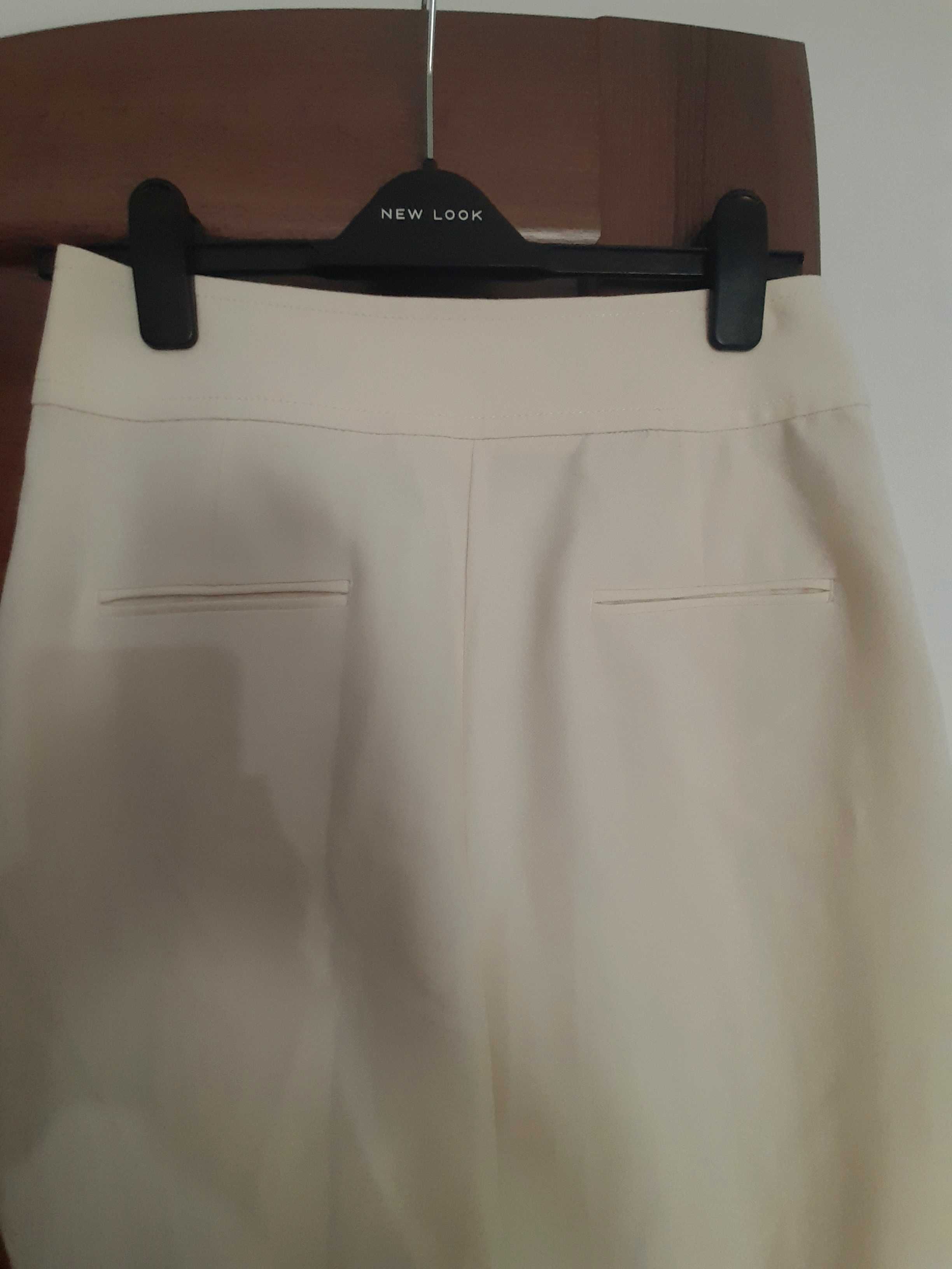 Pantaloni Zara crem/unt