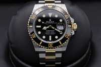 Rolex Submariner Silver/Gold Black Luxury & Automatic Edition 41 mm