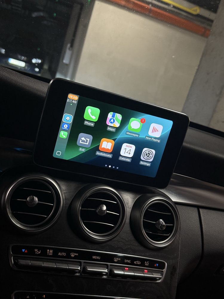 CarPlay/Android Auto модул + монтаж за Mercedes S/C/A/GLC/B/… и други