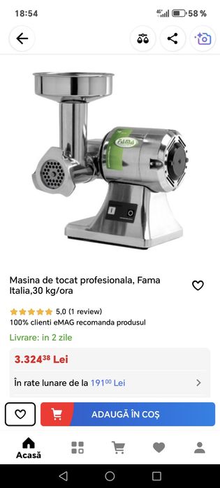 Mașina de tocat carnea profesională Fama Industriale