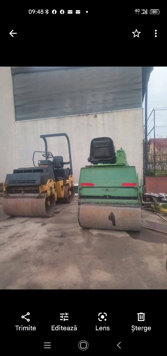 Cilindru compactor de închiriat ,compactare , nivelare