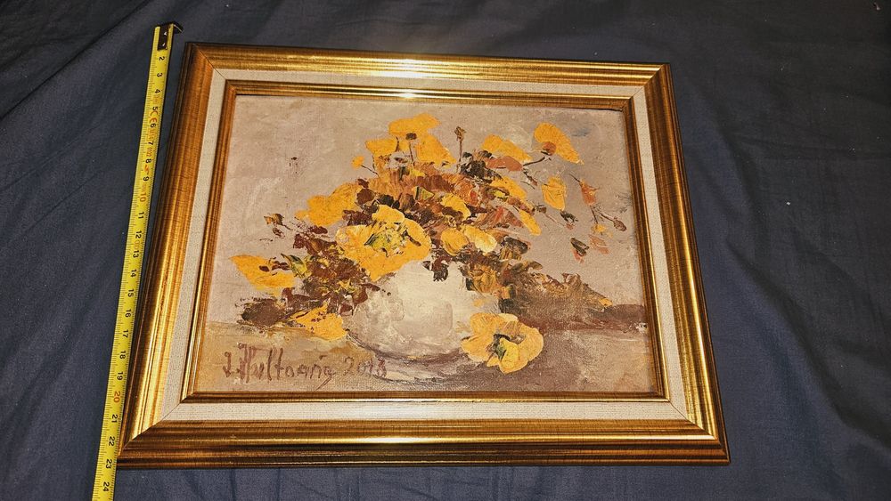 Tabloul pictura  Cos cu flori