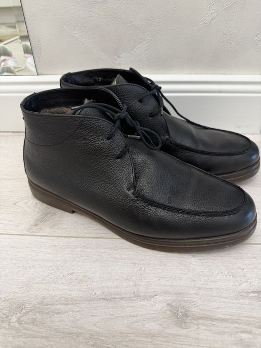 Полусапожки утепленные зима кожа Италия