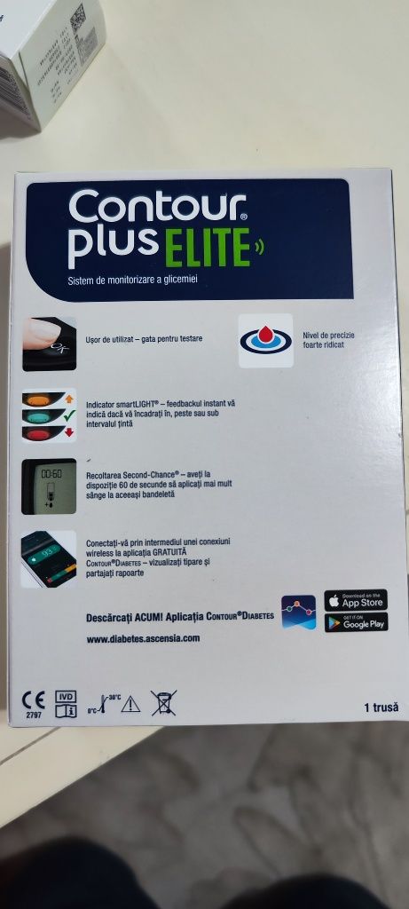 Glucometru( aparat glicemie) Contour Plus Elite+100 teste