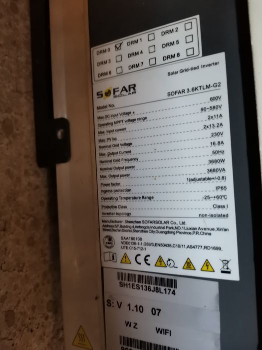 Sofar Solar 3.6KTLM-G2, Aurora 2KW