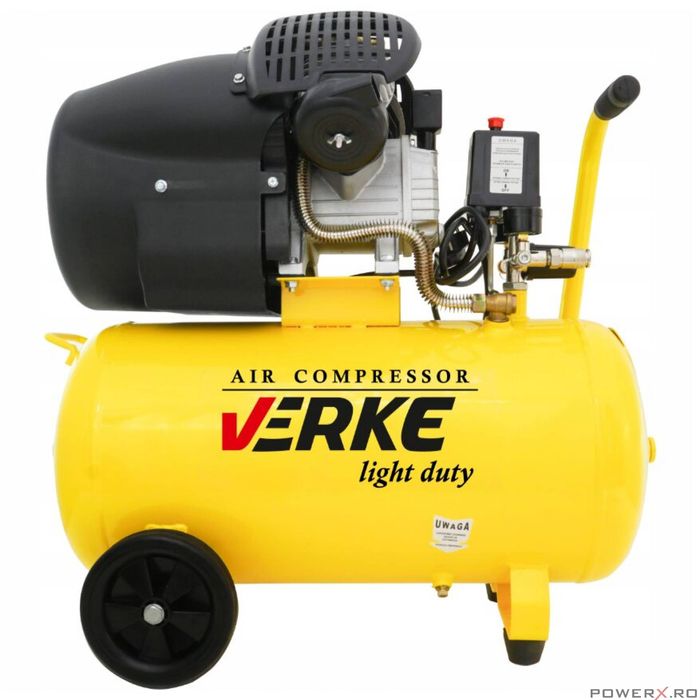 Compresor 50 litri, 2 pistoane pe ulei, 230V, 440 L/min, presiune 8