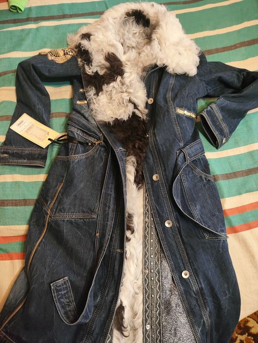 Джинсовая трендовая парка куртка от бренда Georgio Rossi