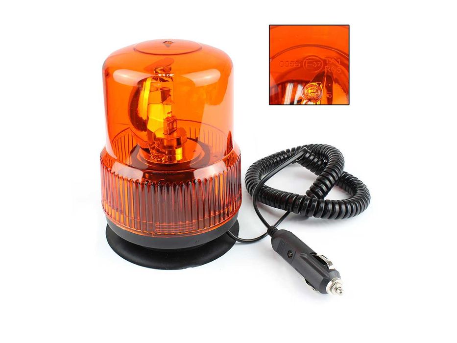 Аварийна / Сигнална лампа, маяк, буркан , с магнит, 12-24V